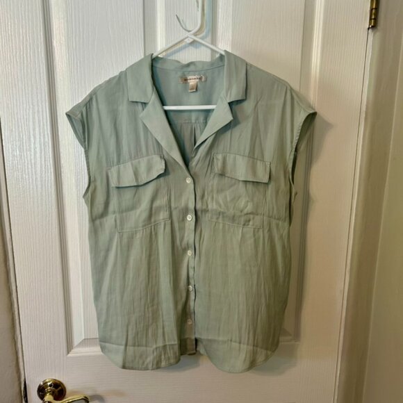 Banana Republic Notch-Collar Blouse - Picture 1 of 6